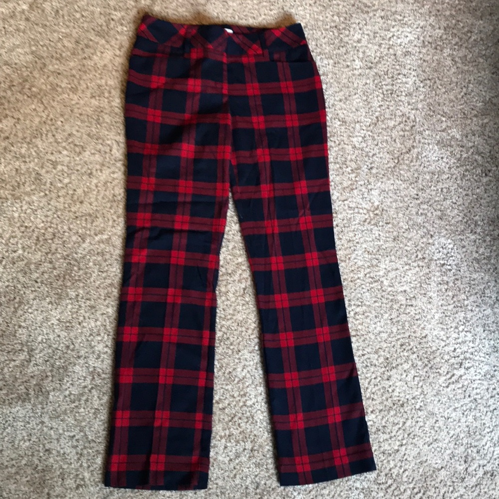 New York and company plaid dress pants
